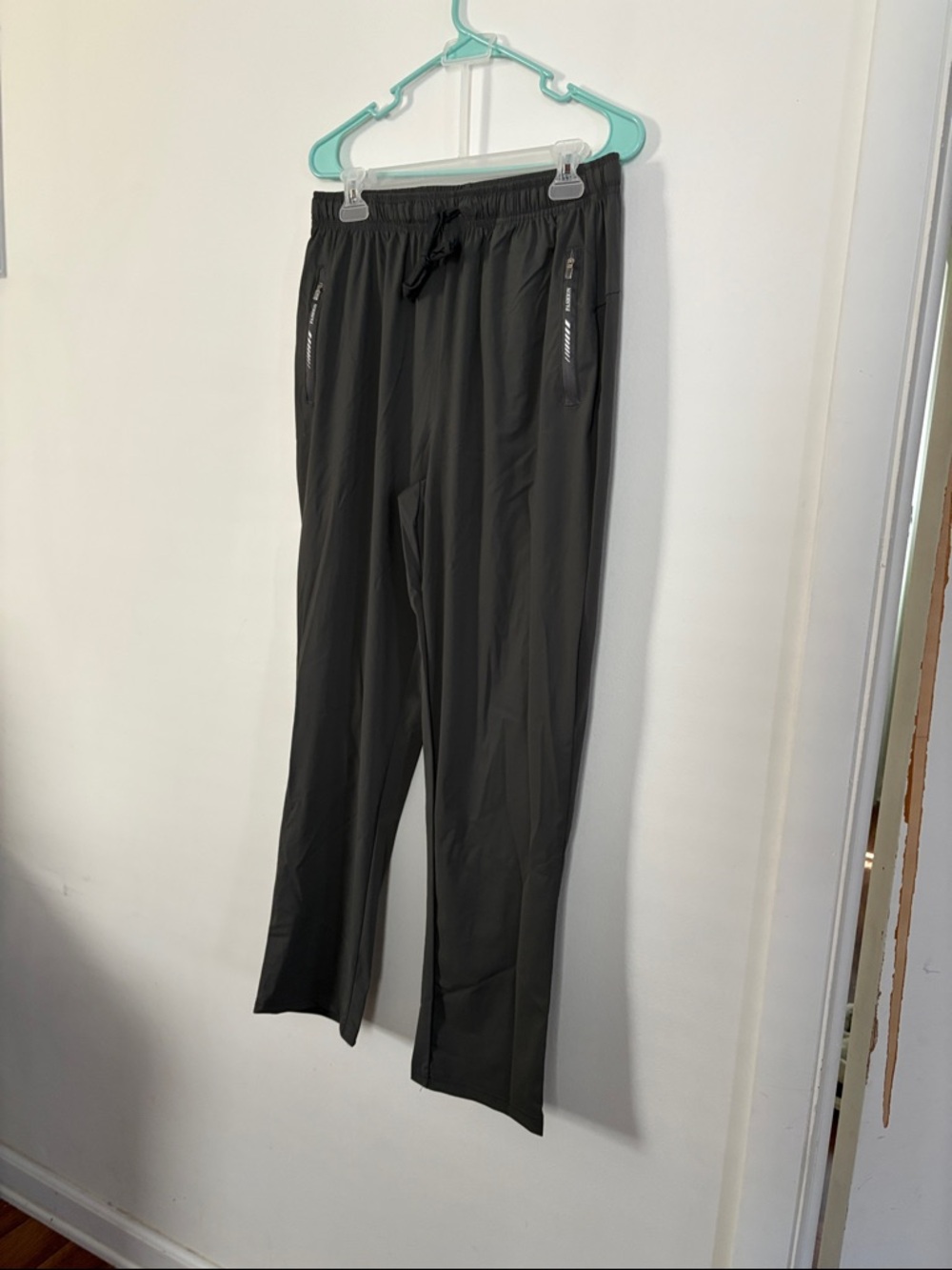 Men's Gray Athletic Track Pants - Casual Performance